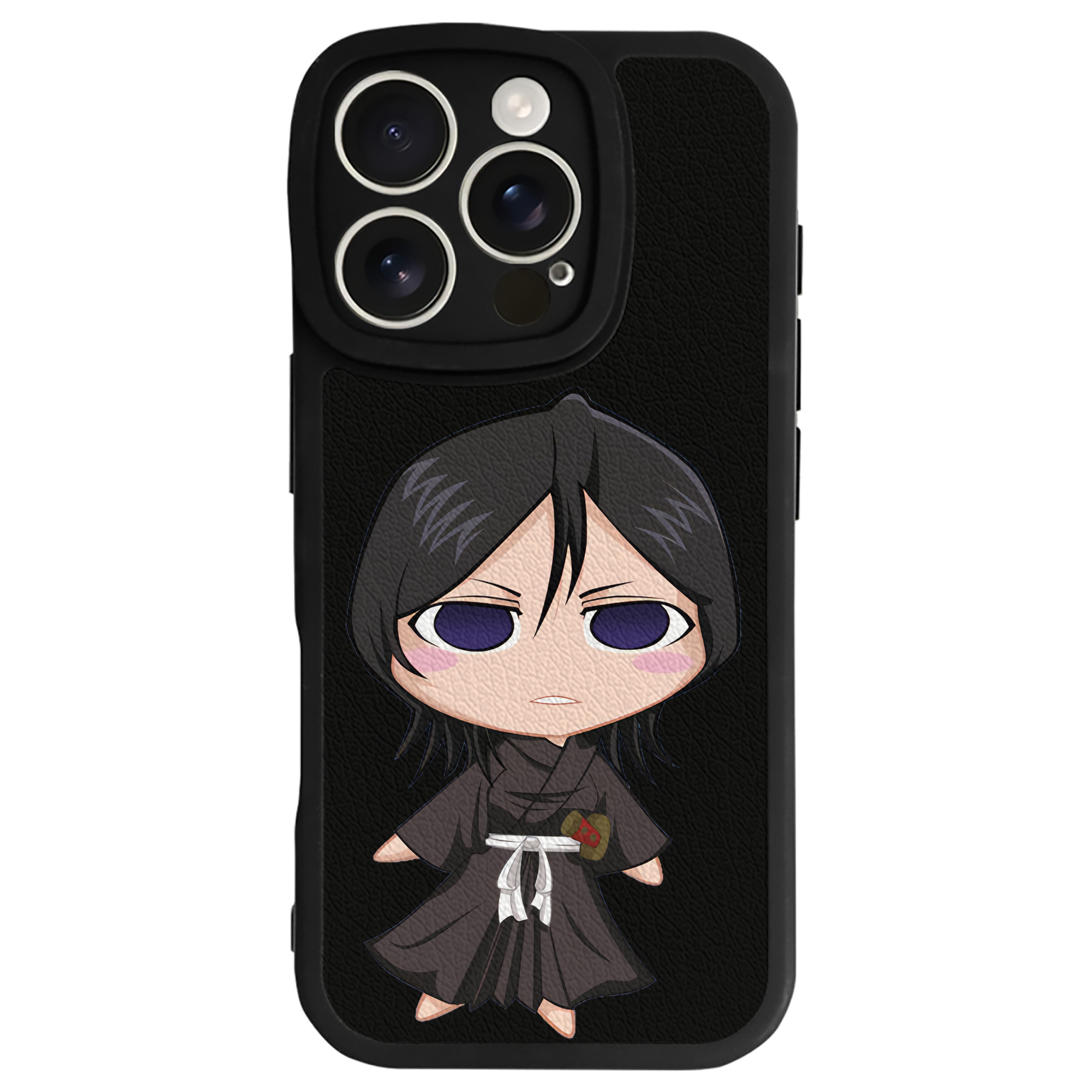 （画像用） ブリーチ 朽木ルキア BLEACH Kuchiki Rukia 【iPhone 16シリーズ対応】シリコンスマホケース（レザー調） 材質：シリコン